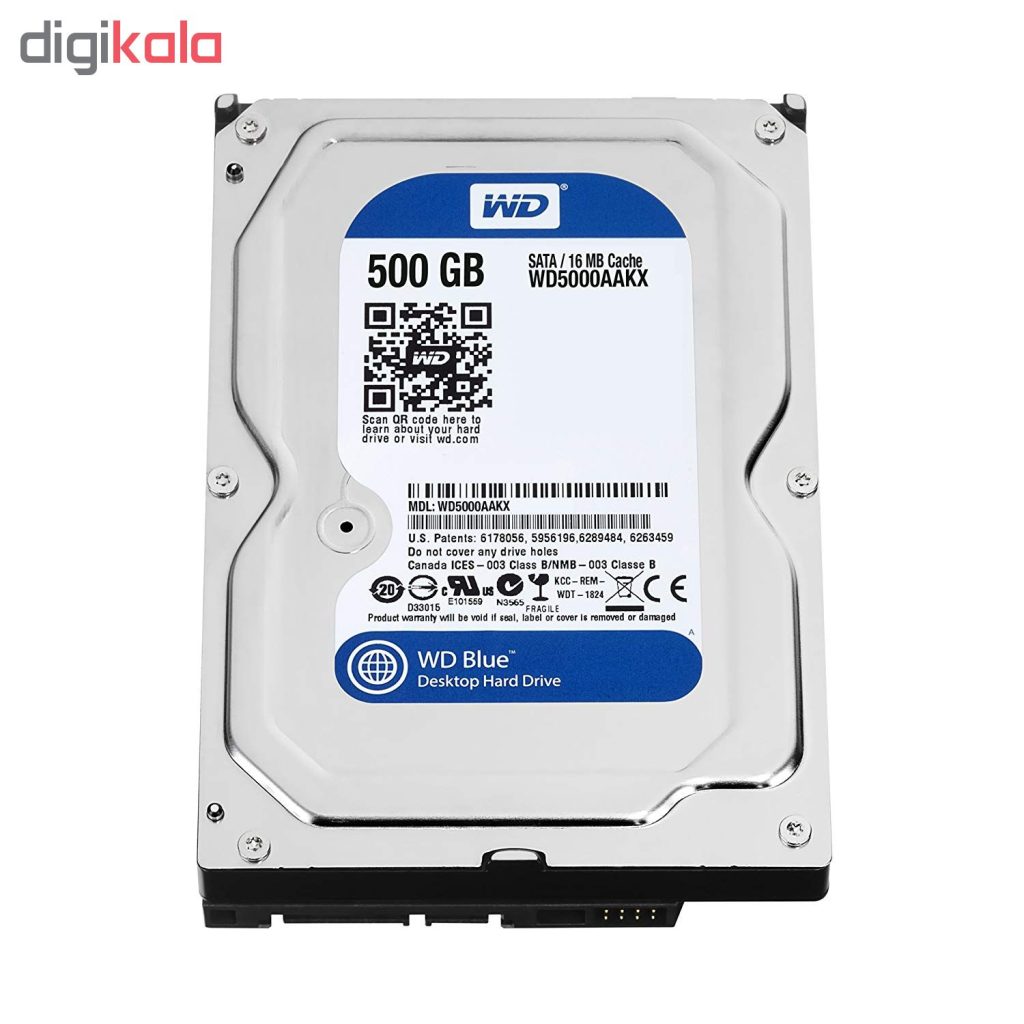 هارد دیسک اینترنال وسترن دیجیتال مدل WD BLUE WD5000AAKX ظرفیت 500 گیگابایت