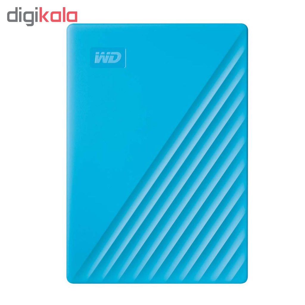 هارد اکسترنال وسترن دیجیتال مدل My Passport ظرفیت دو ترابایت دارای رابط USB Type-A 3.2