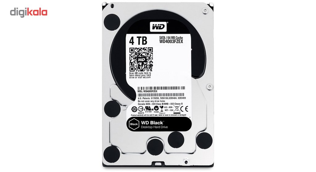 هارددیسک اینترنال وسترن دیجیتال مدل Black WD4003FZEX ظرفیت 4 ترابایت