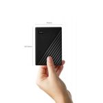 هارد اکسترنال وسترن دیجیتال مدل My Passport ظرفیت چهار ترابایت دارای رابط USB Type-A 3.0