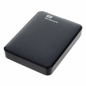 هارد اکسترنال وسترن دیجیتال مدل Elements ظرفیت یک ترابایت دارای رابط USB Type-A 3.2