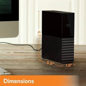 هارد اکسترنال وسترن دیجیتال مدل My Book Desktop ظرفیت 12 ترابایت دارای رابط USB Type-A 3.2