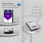 هارددیسک اینترنال وسترن دیجیتال مدل Purple WD10PURZ ظرفیت 1 ترابایت