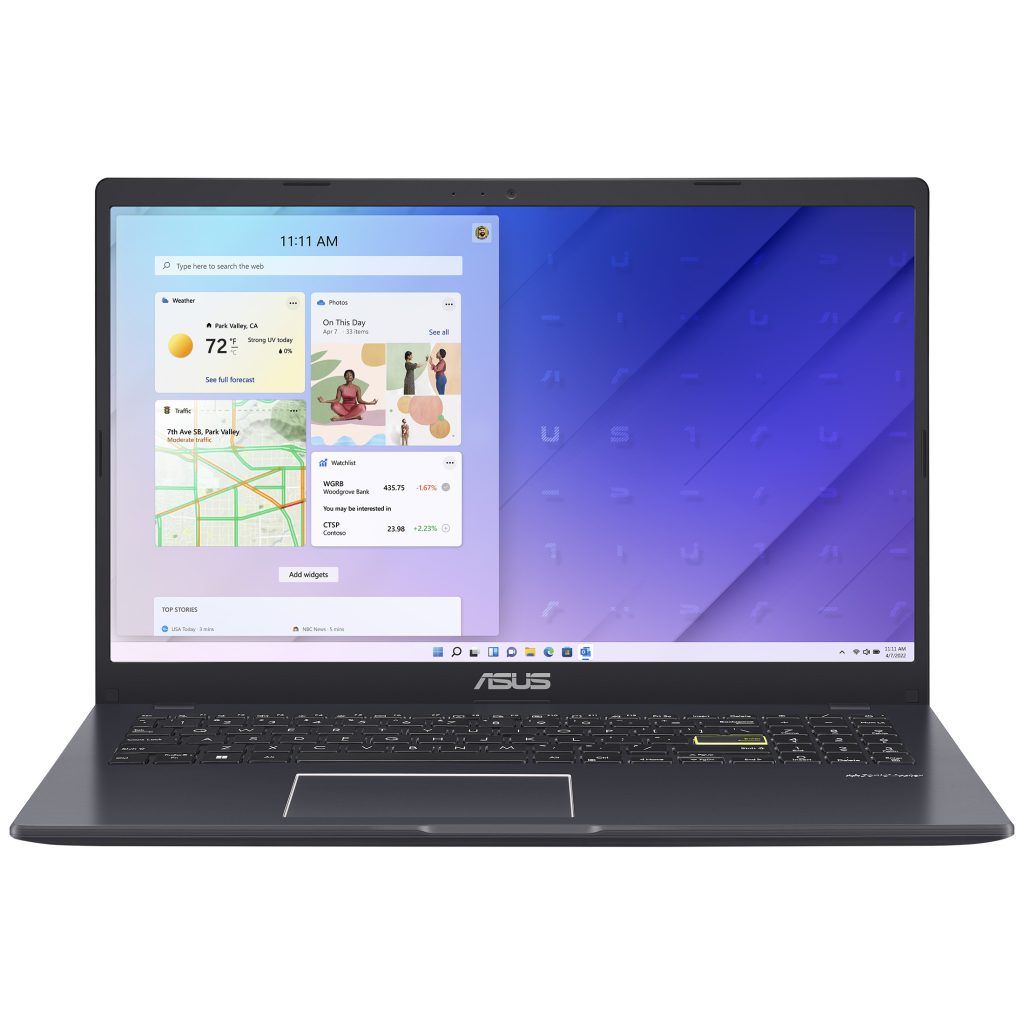 لپ تاپ 15.6 اینچی ایسوس مدل Vivobook E510MA-BR1489-Celeron N4020-8GB DDR4-256GB SSD-TN