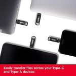 فلش مموری سن دیسک مدل Ultra Dual Drive Go ظرفیت 256 گیگابایت